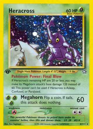 Heracross 006/111 - Neo Genesis 1st Edition Holofoil