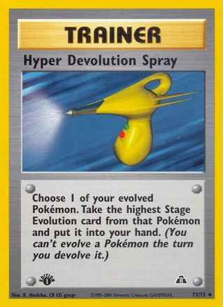 Hyper Devolution Spray 073/75 - Neo Discovery 1st Edition