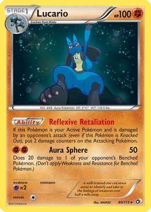Lucario 080/113 - Legendary Treasures Holofoil