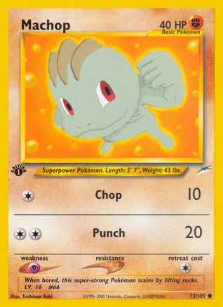 Machop 073/105 - Neo Destiny 1st Edition