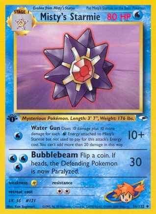 Misty's Starmie 056/132 - Gym Heroes 1st Edition