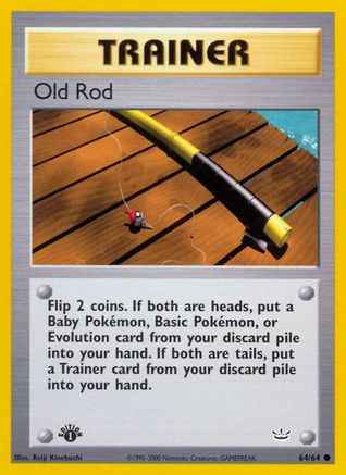 Old Rod 064/64 - Neo Revelation 1st Edition