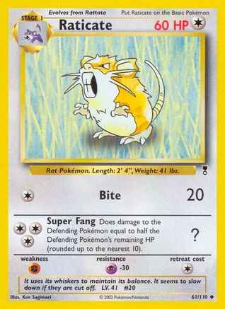 Raticate 061/110 - Legendary Collection