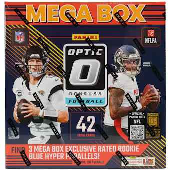 2024 Panini Donruss Optic NFL Mega Box Blue Hyper