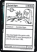 Buried Ogre (CMB1-) - Mystery Booster Playtest Cards 2019