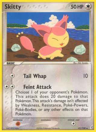 Skitty 041/100 - Crystal Guardians Reverse Holofoil