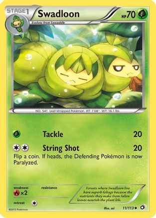 Swadloon 011/113 - Legendary Treasures Reverse Holofoil