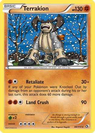 Terrakion 084/113 - Legendary Treasures Reverse Holofoil