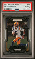 Graded 2024 Panini Prizm Draft Picks Jayden Daniels #108 Rookie RC Football Card PSA 10 Gem Mint