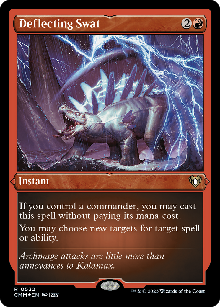 Deflecting Swat (Foil Etched) (CMM-532) - Commander Masters Foil