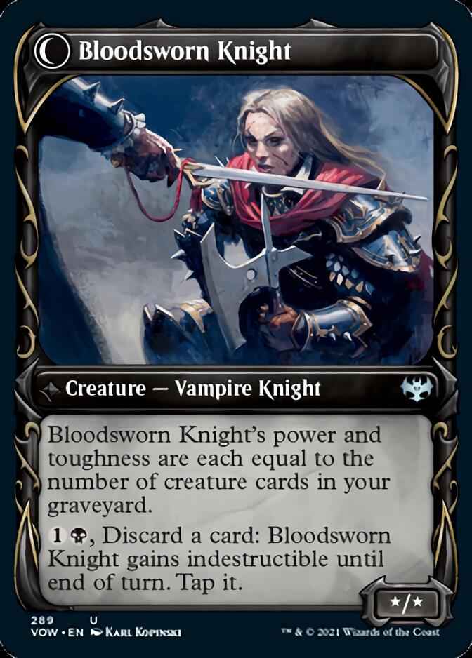 Bloodsworn Squire // Bloodsworn Knight (VOW-289) - Innistrad: Crimson Vow: (Showcase, Double Faced Transform)