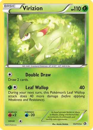 Virizion 015/113 - Legendary Treasures Reverse Holofoil