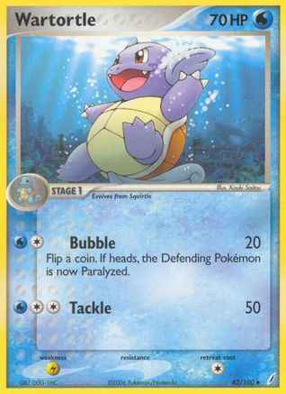 Wartortle 042/100 - Crystal Guardians Reverse Holofoil