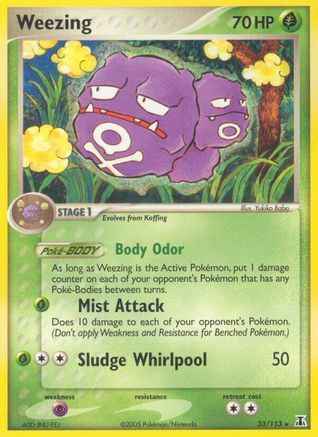 Weezing 033/113 - Delta Species Reverse Holofoil