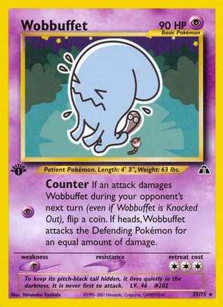 Wobbuffet 035/75 - Neo Discovery 1st Edition