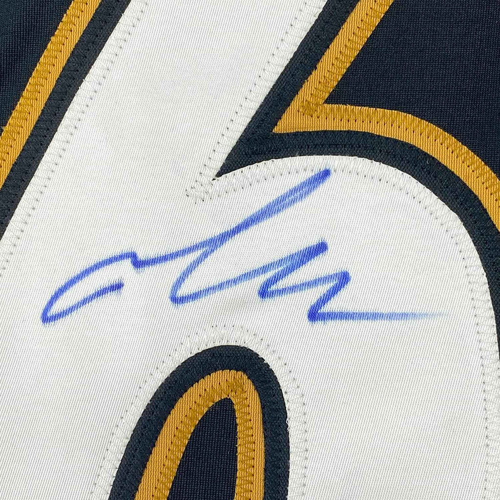 Framed Autographed/Signed Mario Lemieux 35x39 Pittsburgh Black Hockey Jersey PSA/DNA COA