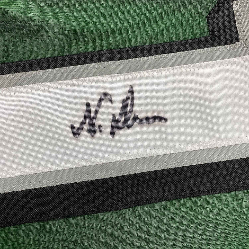 Framed Autographed/Signed Nakobe Dean 35x39 Philadelphia Green Football Jersey JSA COA