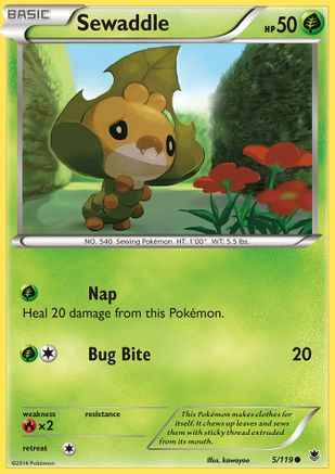 Sewaddle 005/119 - XY  Phantom Forces