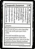Yawgmoth's Testament (CMB1-052) - Mystery Booster Playtest Cards 2021
