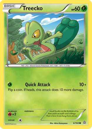 Treecko 006/160 - XY  Primal Clash Reverse Holofoil
