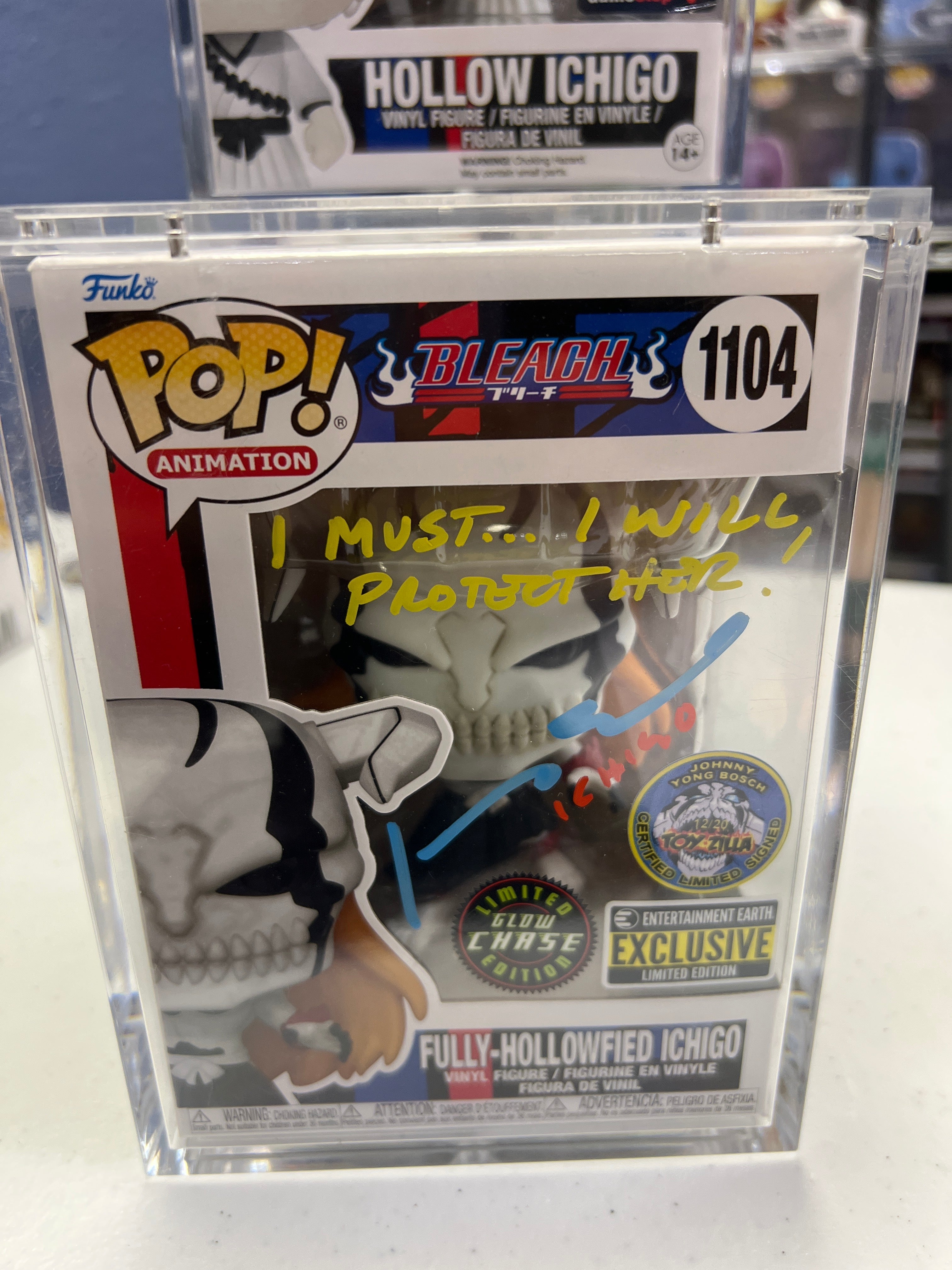 POP! Anime: Bleach - Fully Hollowfield Ichigo Chase #1104 Signed