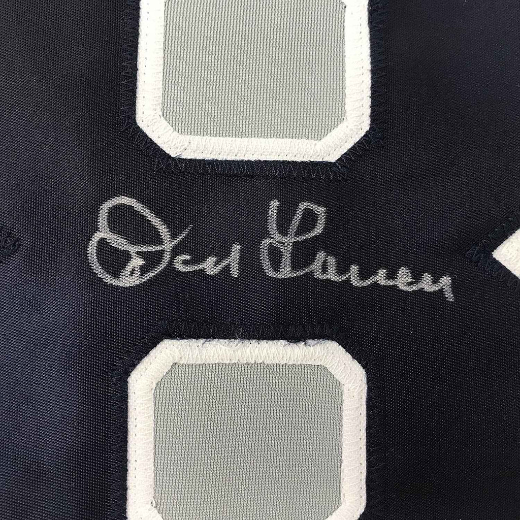 Autographed/Signed Don Larsen New York Grey Baseball Jersey JSA COA