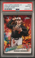 Graded 2023 Topps Chrome Logofractor Edition Gunnar Henderson #FS3 Future Stars Rookie RC Baseball Card PSA 10 Gem Mint