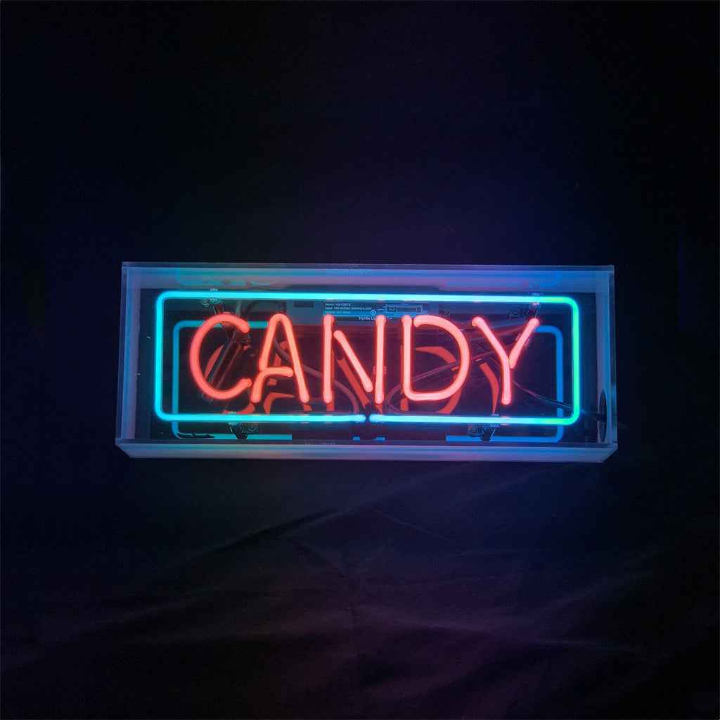 Candy Acrylic Box Neon Signs