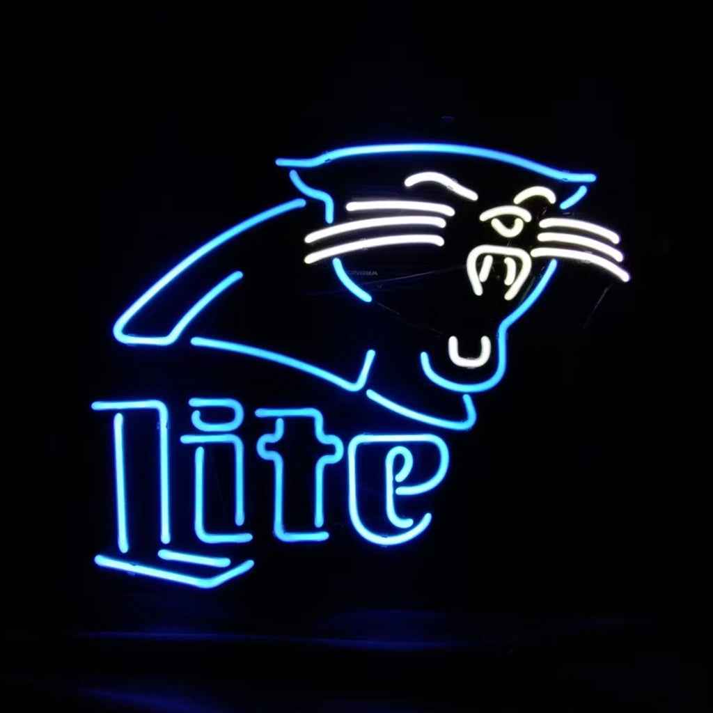 Carolina Panthers Miller Lite Neon Signs