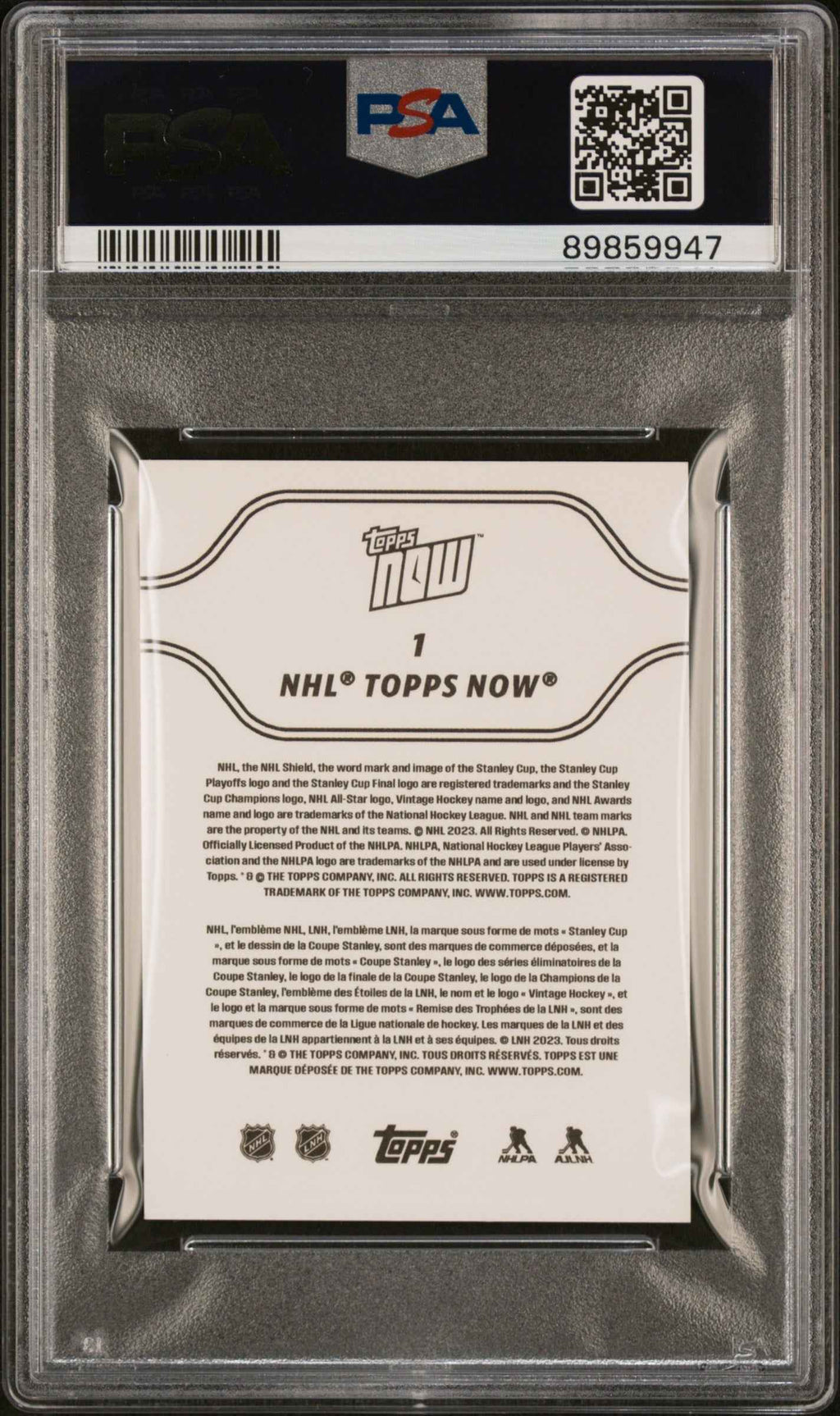 Graded 2023 Topps Now NHL Connor Bedard #1 Stickers Rookie RC Hockey Card PSA 10 Gem Mint