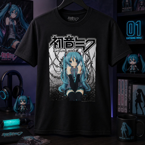 Vocaloid Hatsune Miku Rose Vines T-Shirt