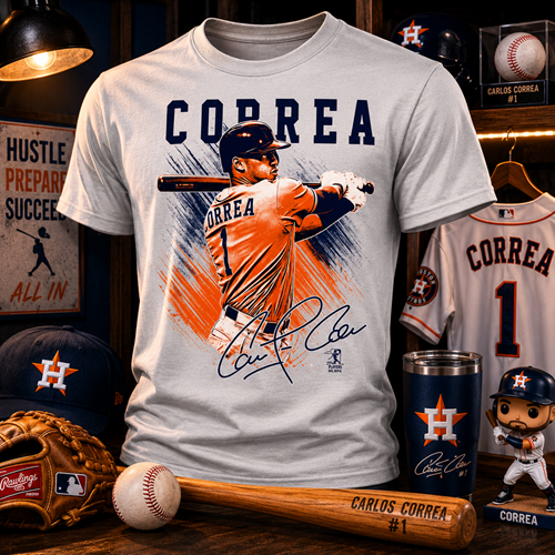 MLB - HOUSTON ASTROS - CARLOS CORREA T-SHIRT  LIMITED EDITION