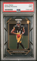 Graded 2022 Panini Prizm George Pickens #329 Rookie RC Football Card PSA 9 Mint