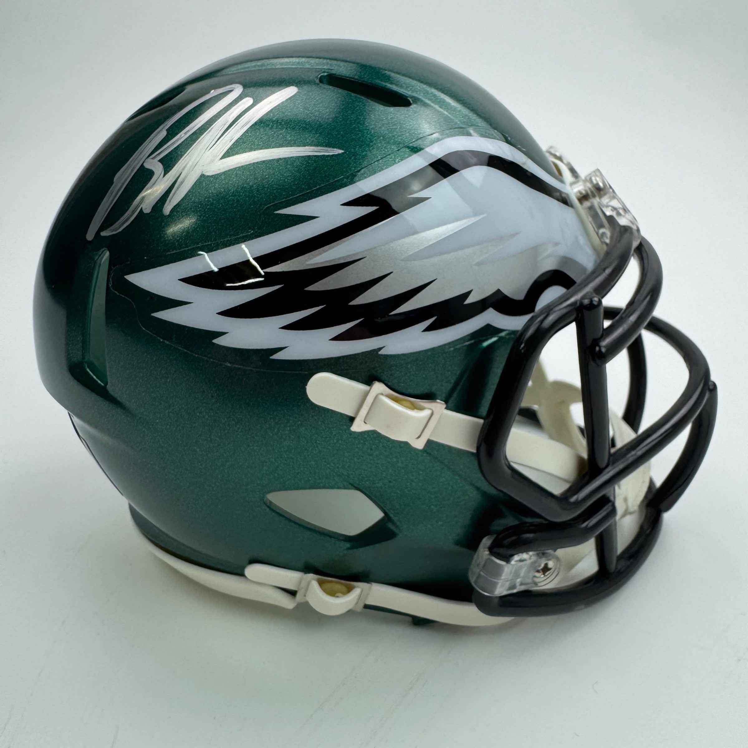 Autographed/Signed Brandon Graham Philadelphia Eagles Mini Football Helmet JSA COA