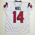 Autographed/Signed Jaylin Noel Houston White Football Jersey JSA COA