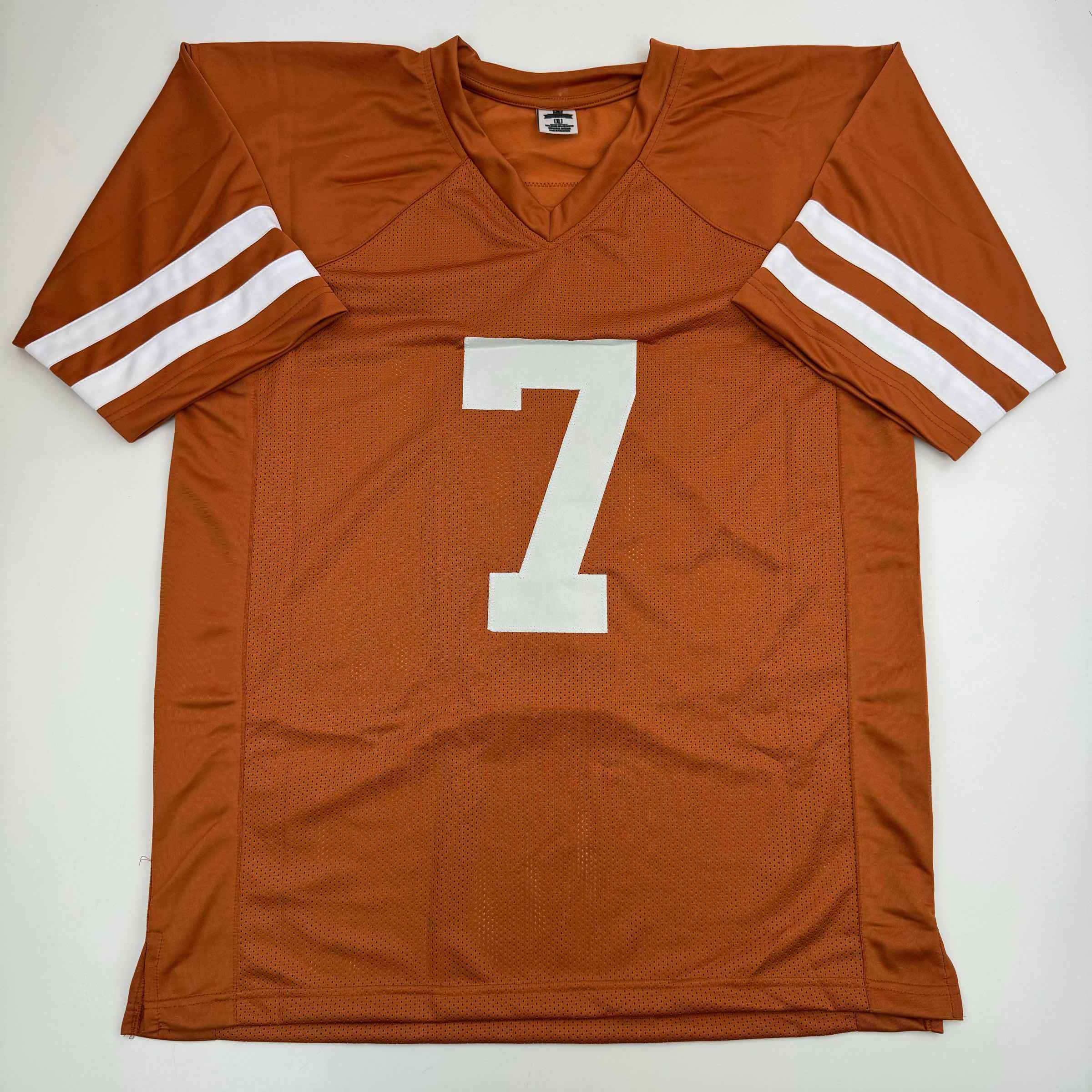 Autographed/Signed Isaiah Bond Texas Orange College Football Jersey JSA COA