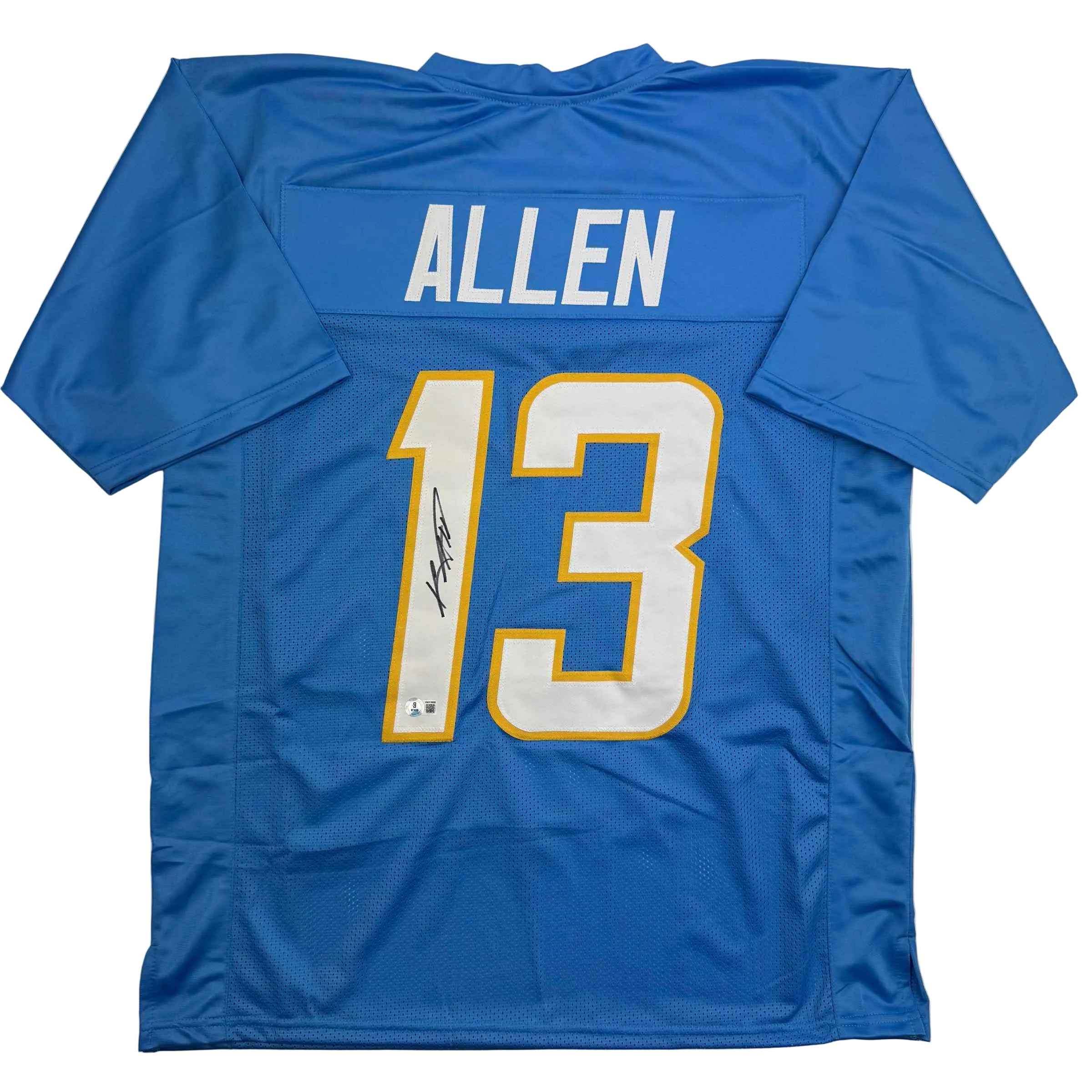 Autographed/Signed Keenan Allen Los Angeles LA Powder Blue Football Jersey Beckett BAS COA