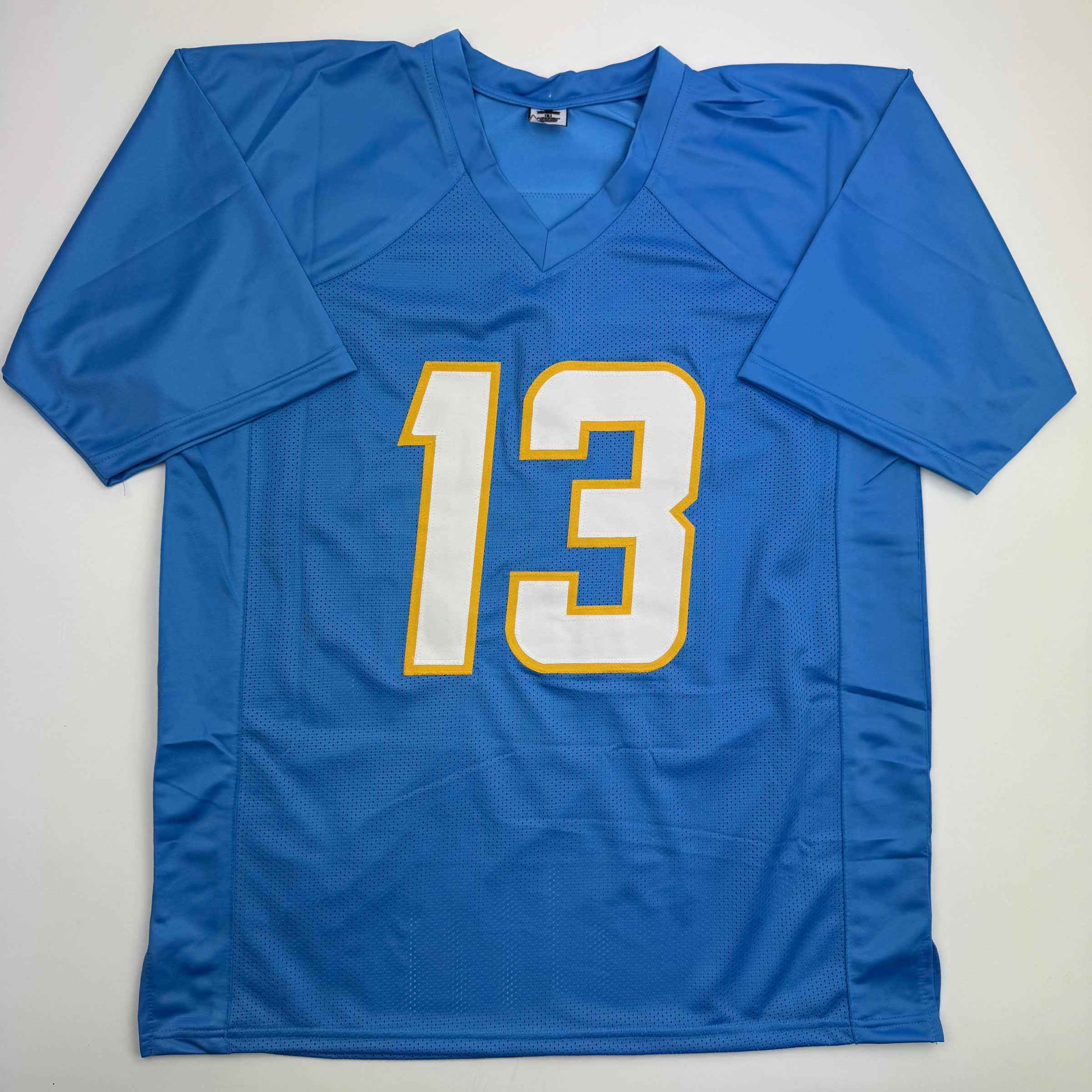 Autographed/Signed Keenan Allen Los Angeles LA Powder Blue Football Jersey Beckett BAS COA