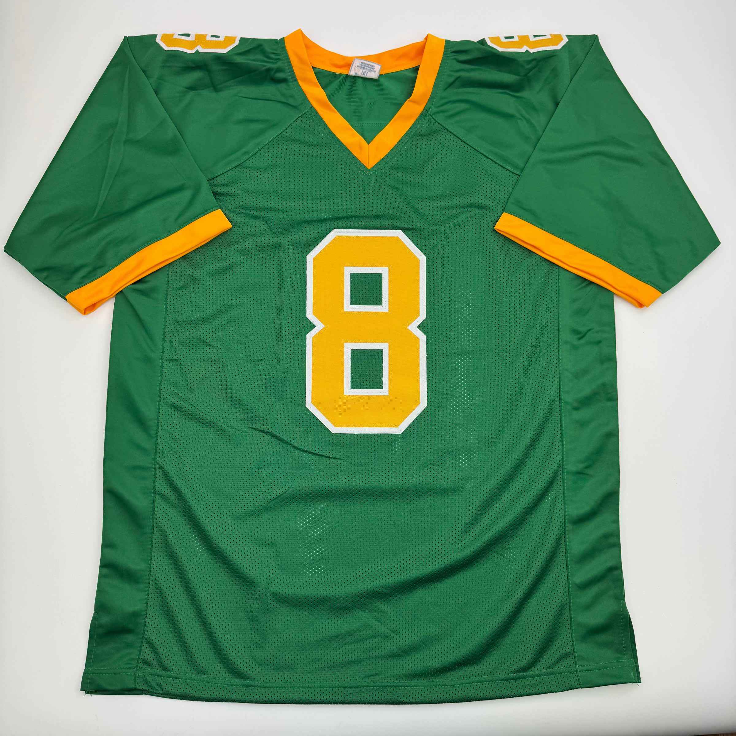 Autographed/Signed Dillon Gabriel Oregon Green College Football Jersey Beckett BAS COA
