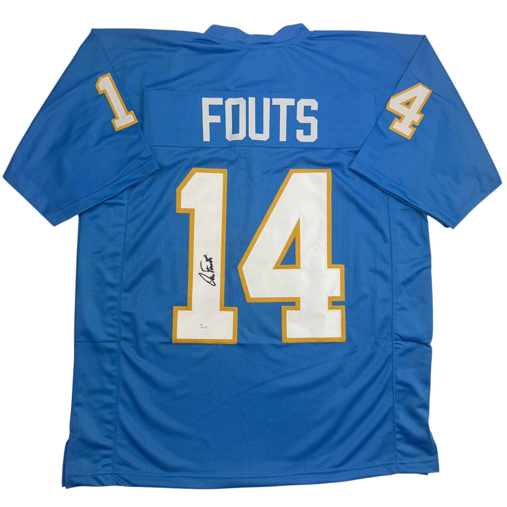Autographed/Signed Dan Fouts San Diego Blue Football Jersey PSA/DNA COA