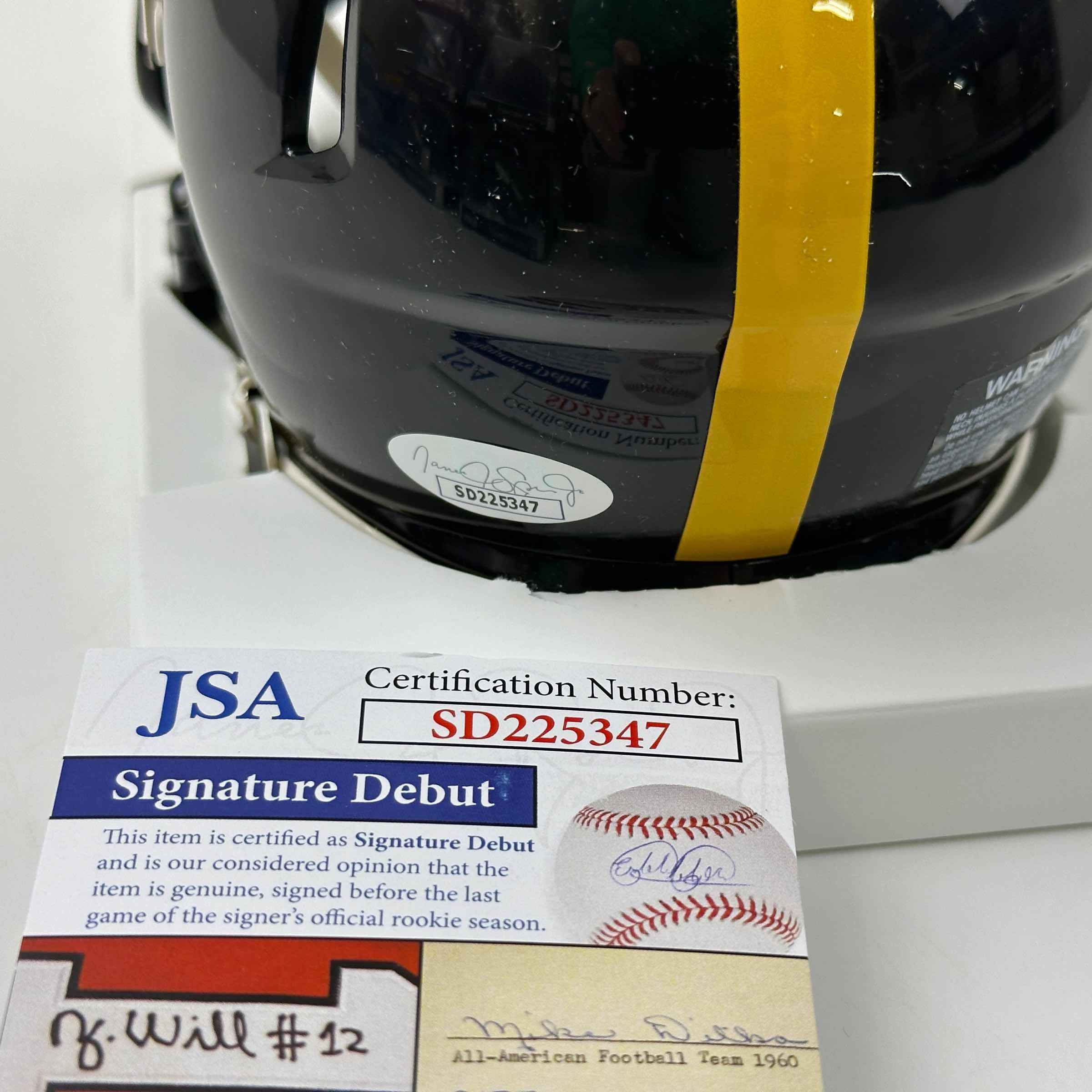 Autographed/Signed George Pickens Pittsburgh Steelers Mini Football Helmet JSA COA