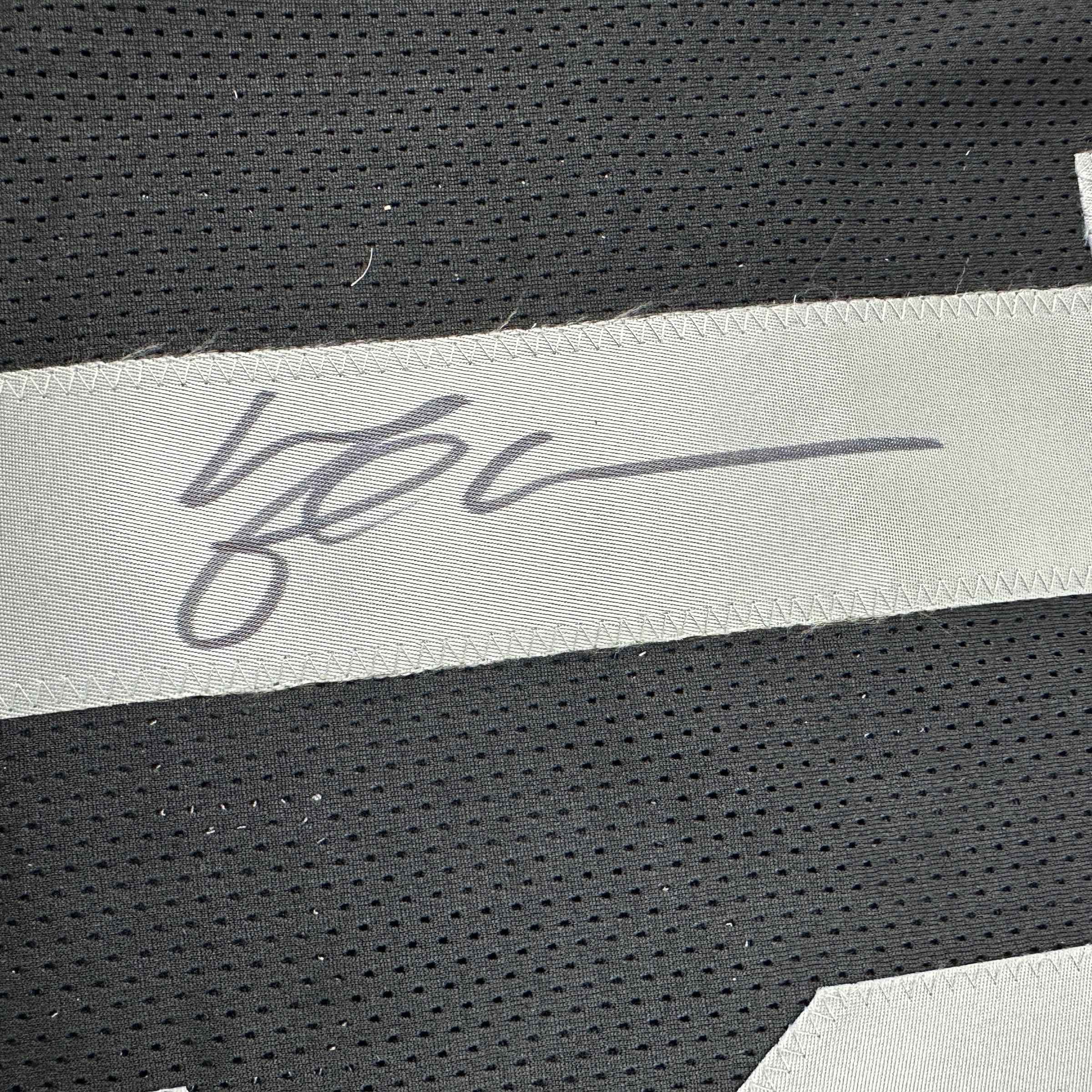 Autographed/Signed Michael Crabtree Oakland Las Vegas Black Football Jersey JSA COA