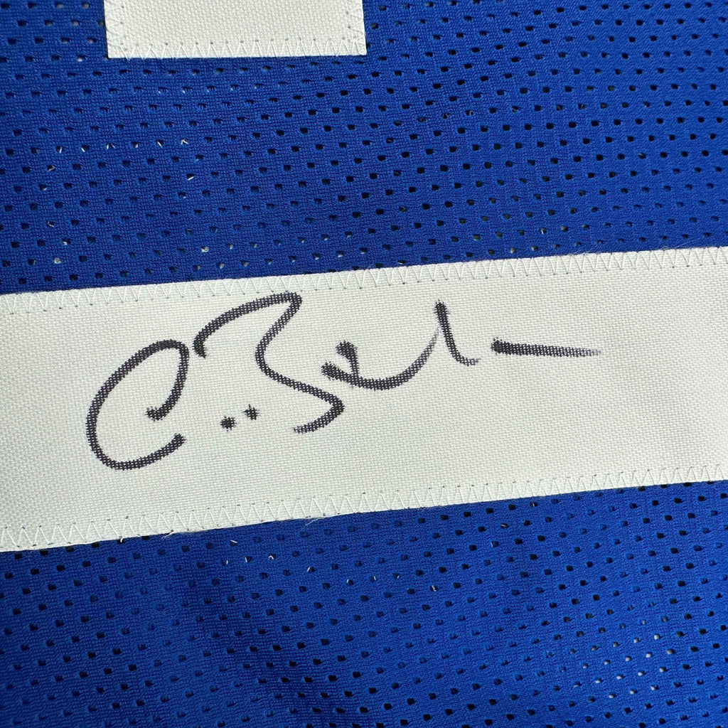 Autographed/Signed Antoine Bethea Indianapolis Blue Football Jersey JSA COA