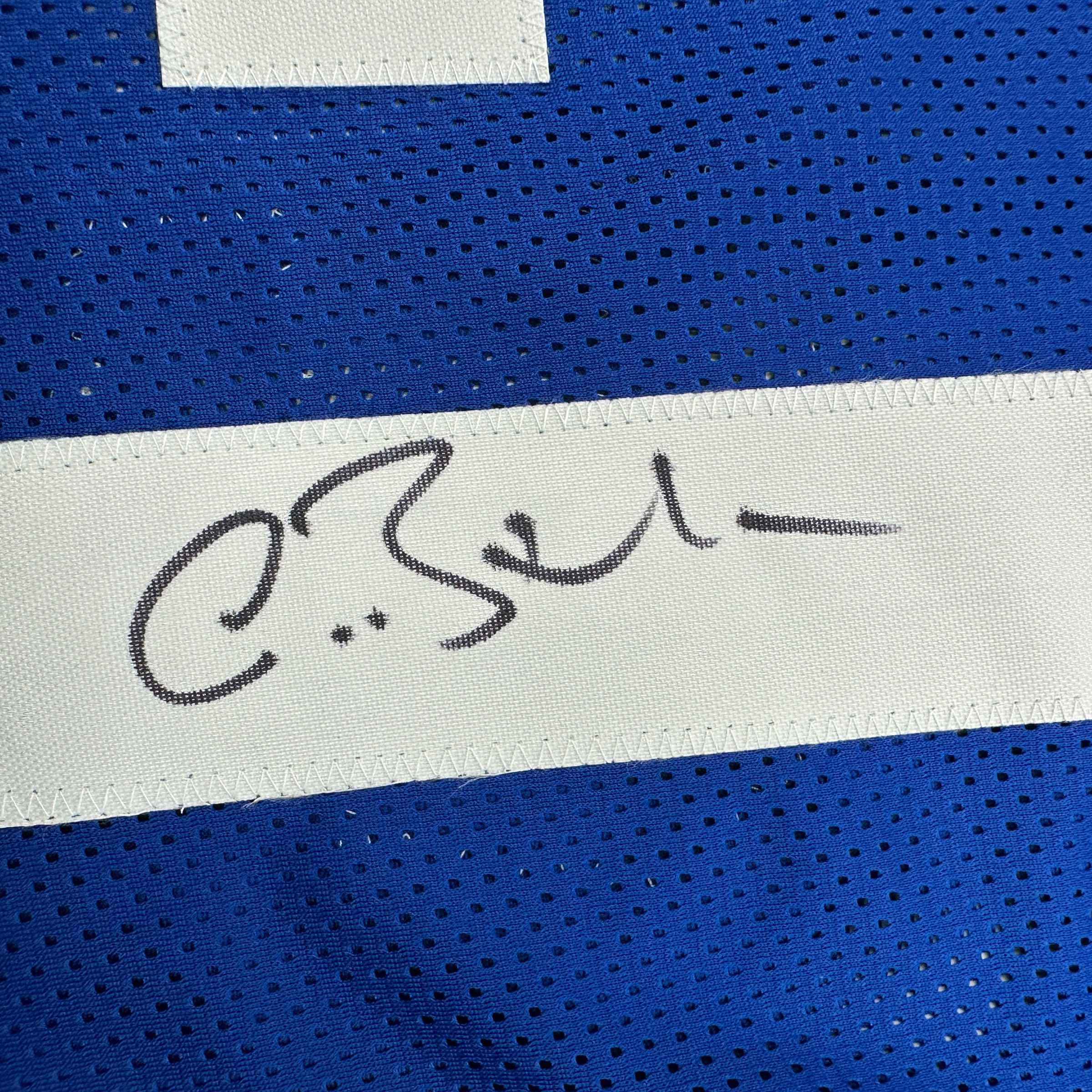 Autographed/Signed Antoine Bethea Indianapolis Blue Football Jersey JSA COA