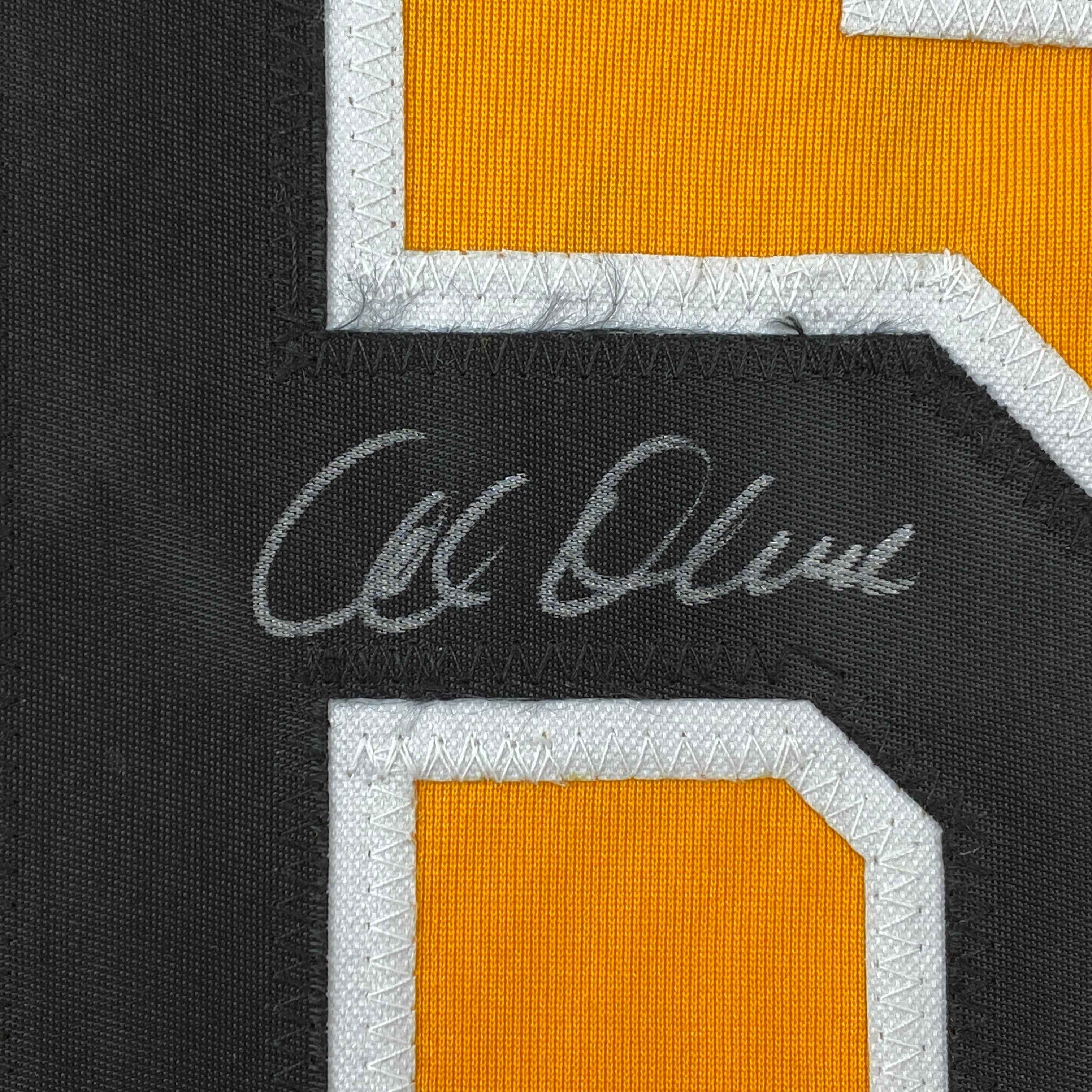 Autographed/Signed Al Oliver Pittsburgh Yellow Baseball Jersey JSA COA