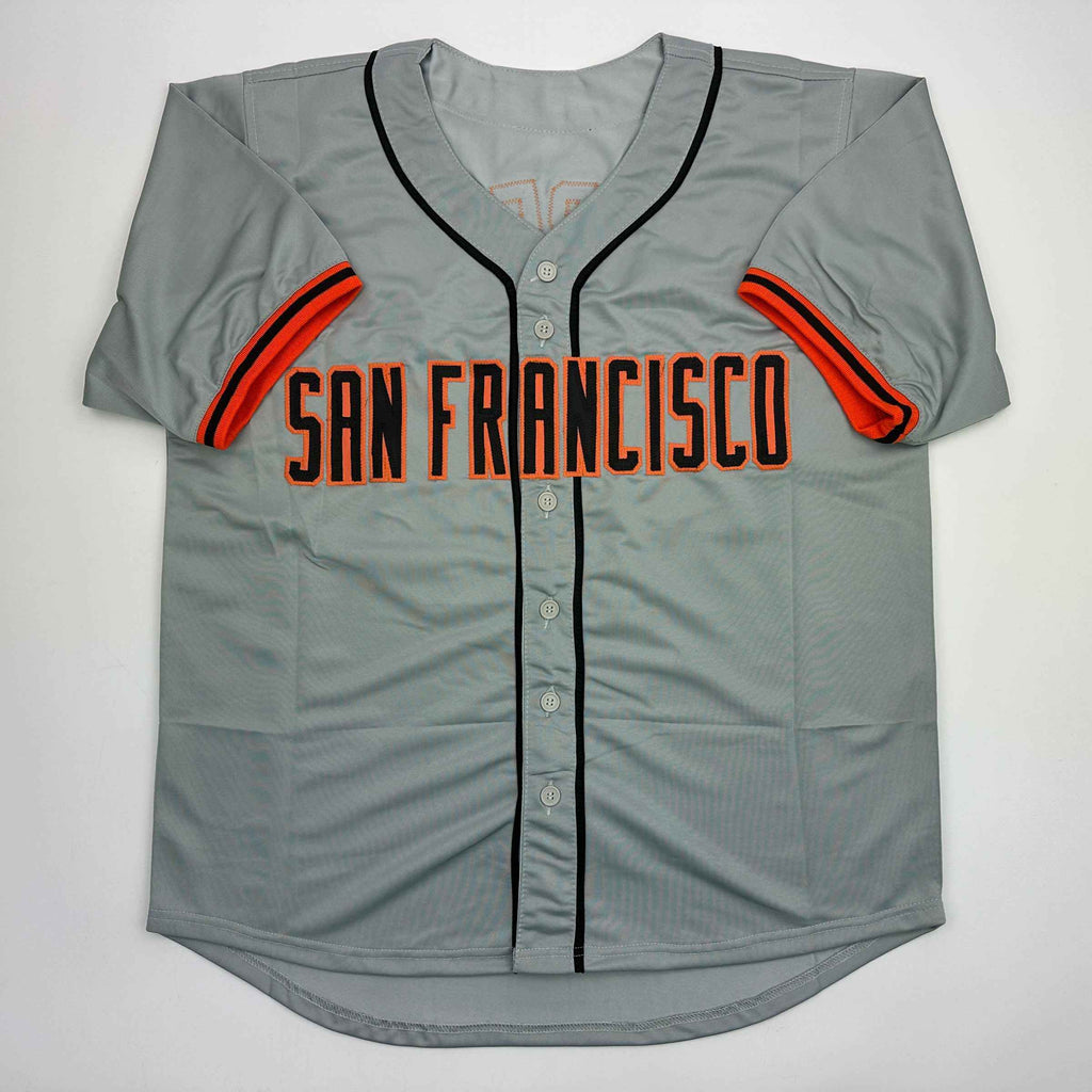 Autographed/Signed Orlando Cepeda San Francisco Grey Baseball Jersey Beckett BAS COA