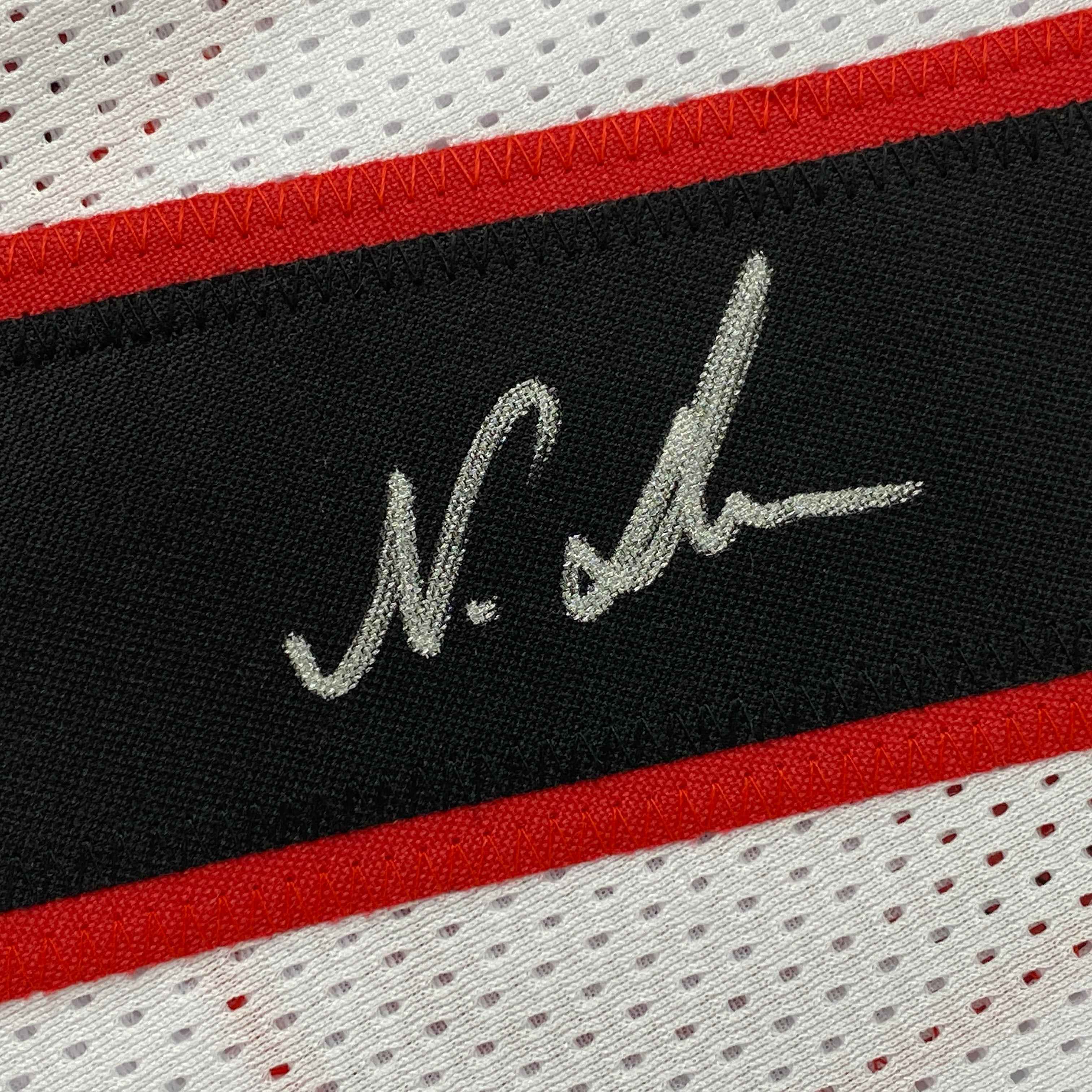 Autographed/Signed Nakobe Dean Georgia White College Football Jersey JSA COA