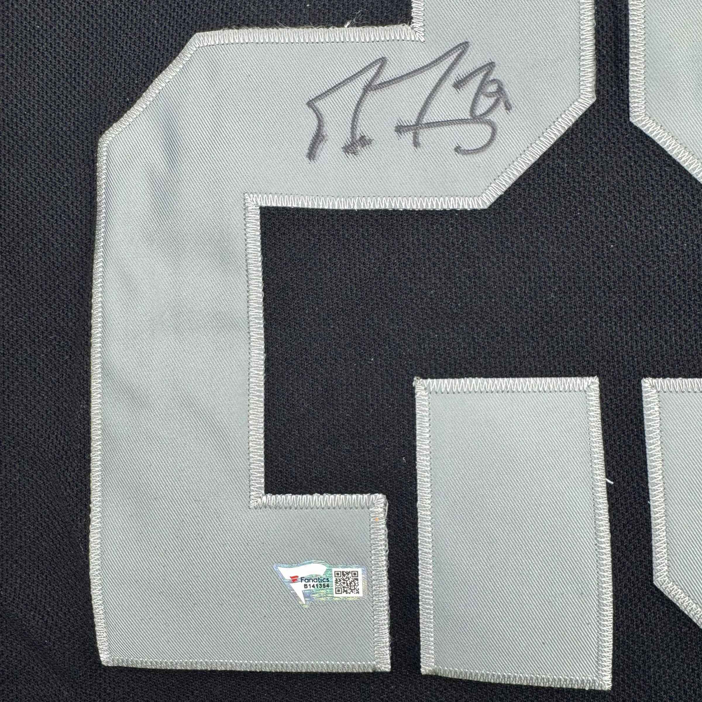 Autographed/Signed Marc-Andre Fleury Vegas Golden Knights Black Hockey Jersey Fanatics COA