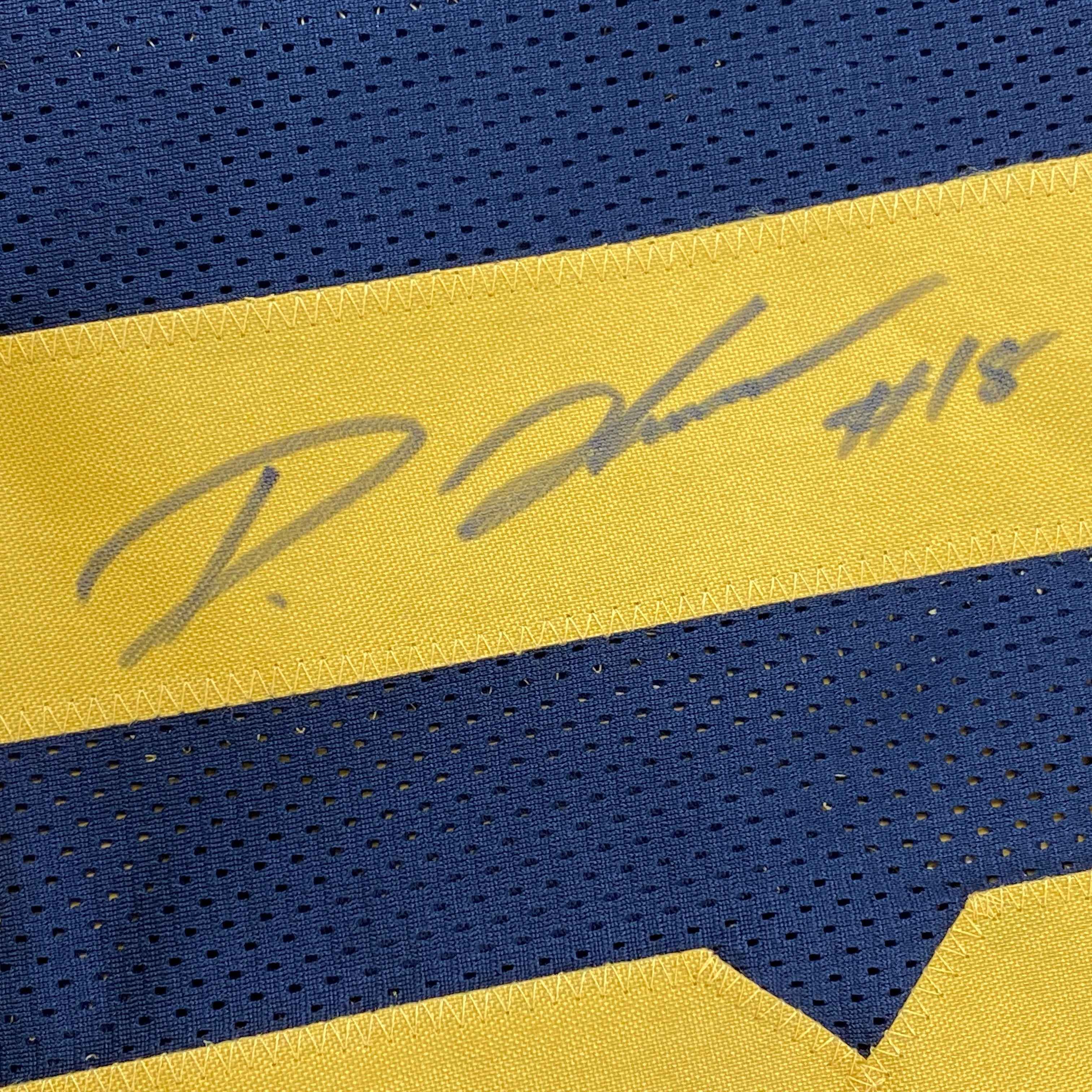 Autographed/Signed Diontae Johnson Pittsburgh Color Rush Football Jersey Beckett BAS COA