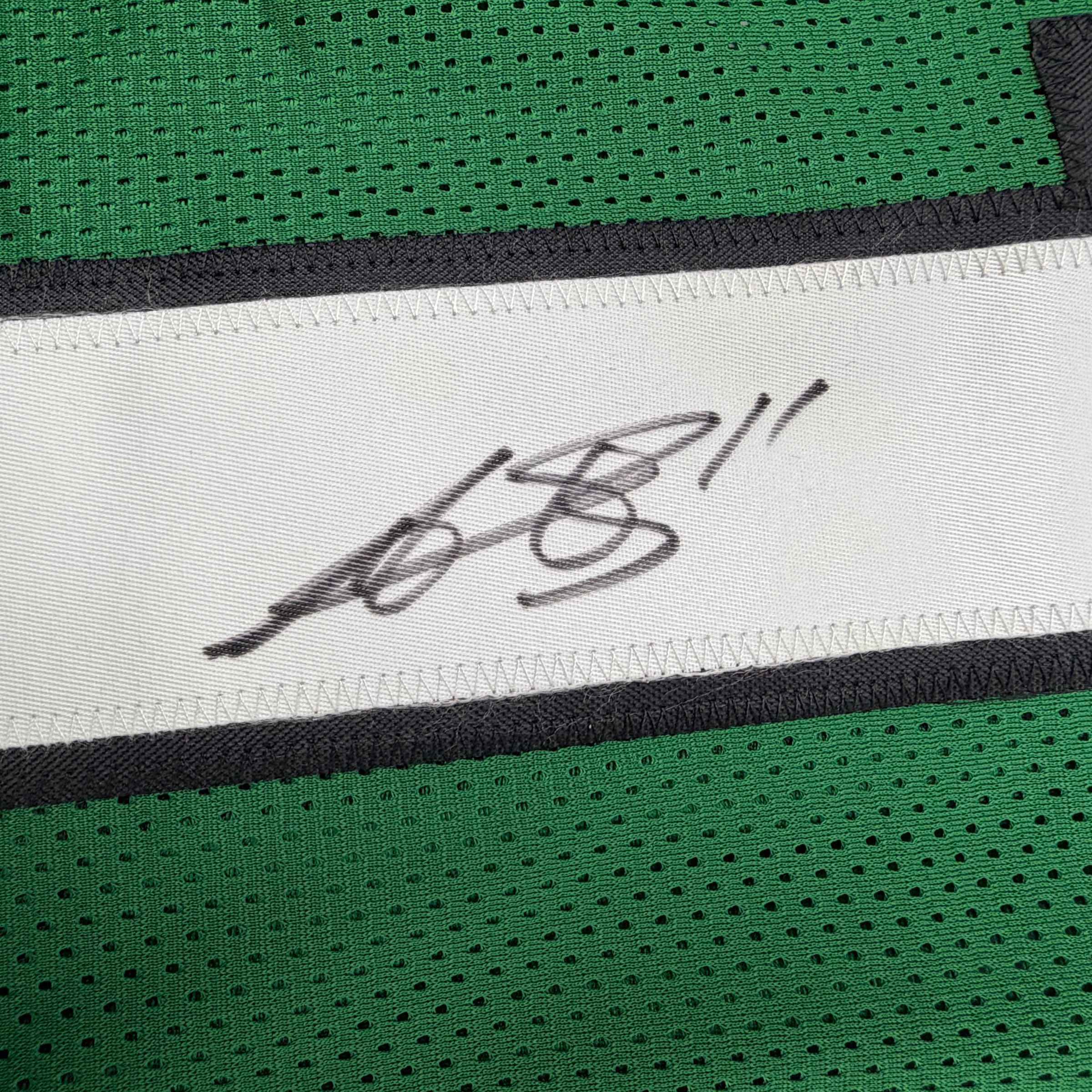 Autographed/Signed AJ A.J. Brown Philadelphia Kelly Green Football Jersey Beckett BAS COA